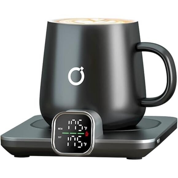 Smart Heated Coffee Mug Warmer & Mug Set - Heated Mug Warmer with Auto Shut Off - Picture 7 of 7